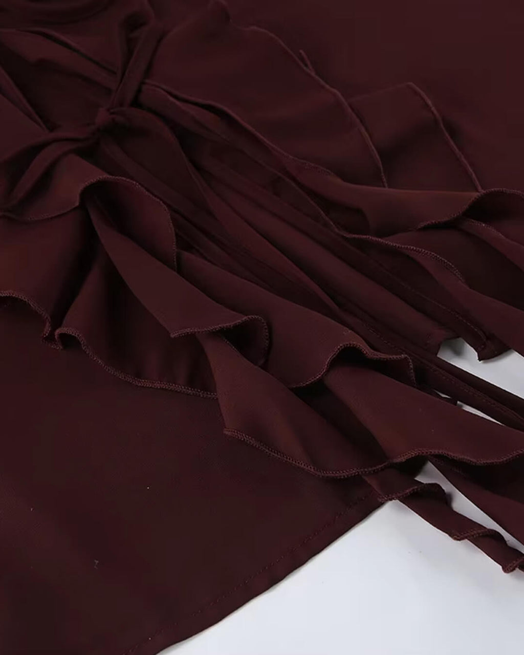 Linda Tie Neck Ruffled Blouse