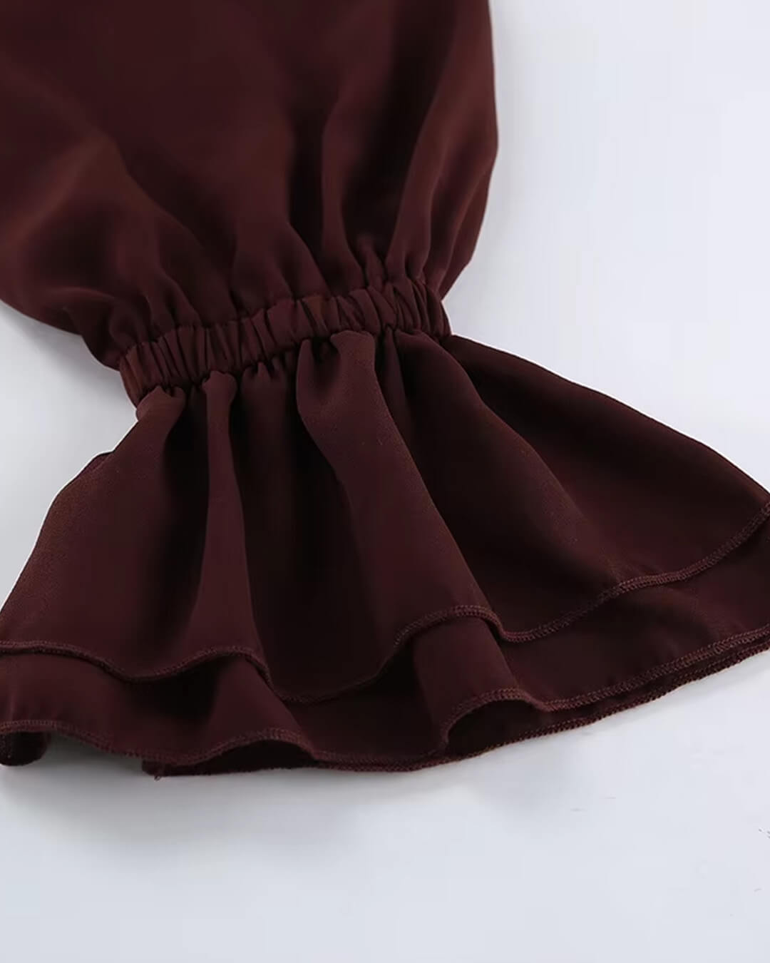 Linda Tie Neck Ruffled Blouse