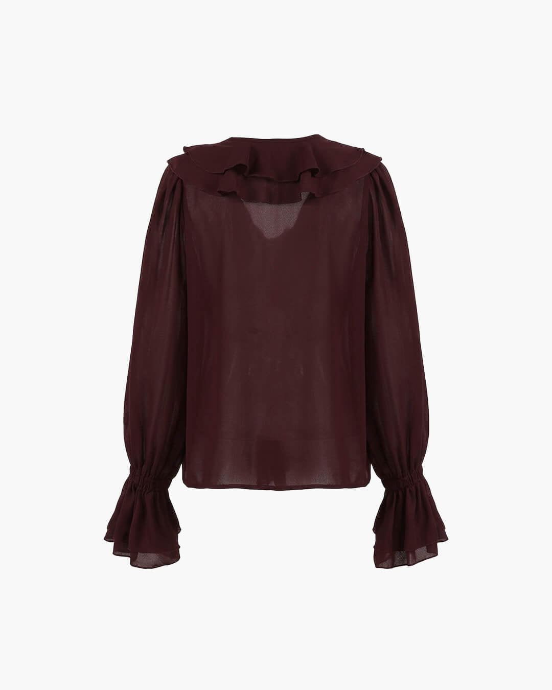 Linda Tie Neck Ruffled Blouse
