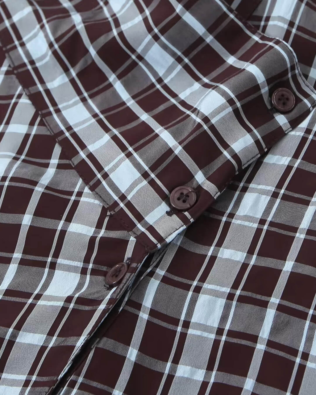 Rebecca Poplin Plaid Wrapped Shirt