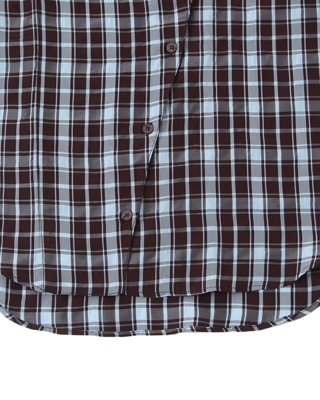 Rebecca Poplin Plaid Wrapped Shirt