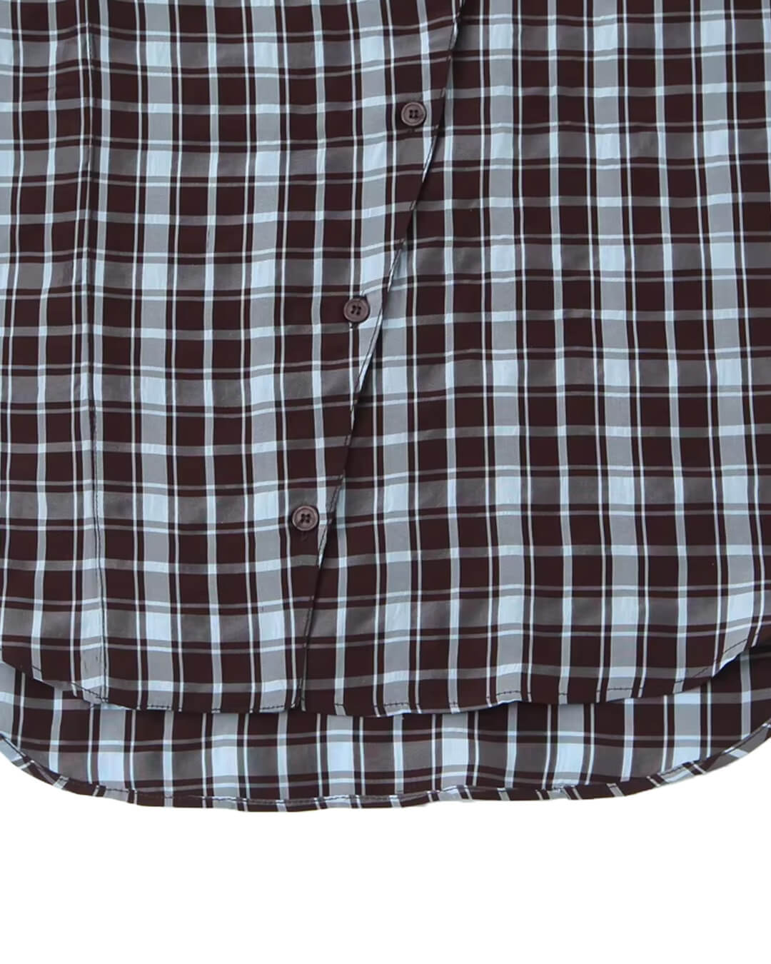 Rebecca Poplin Plaid Wrapped Shirt