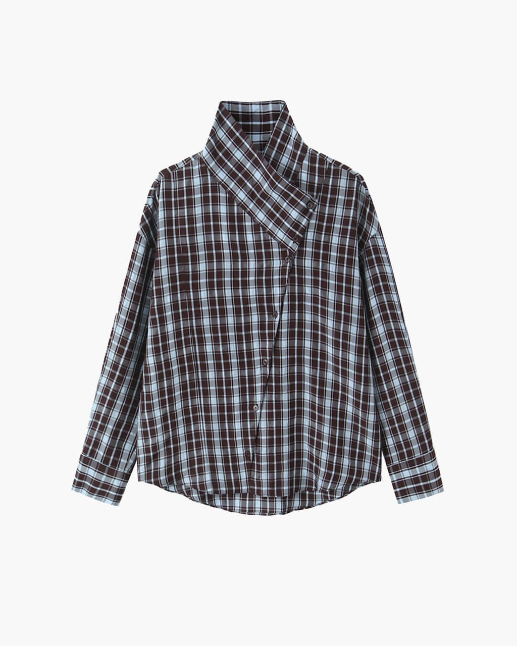 Rebecca Poplin Plaid Wrapped Shirt