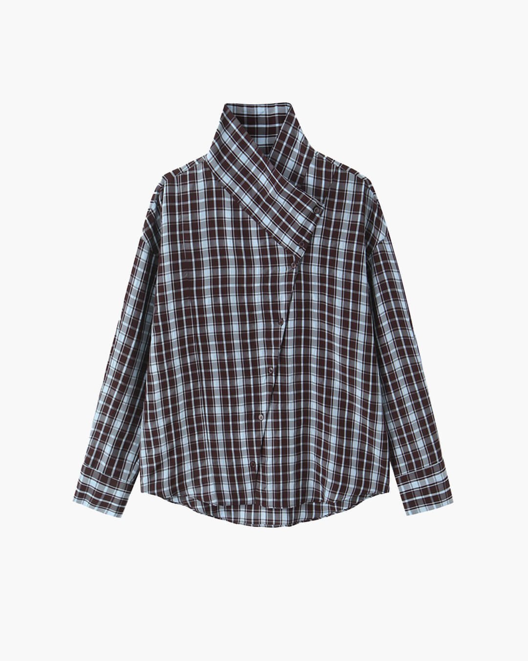 Rebecca Poplin Plaid Wrapped Shirt