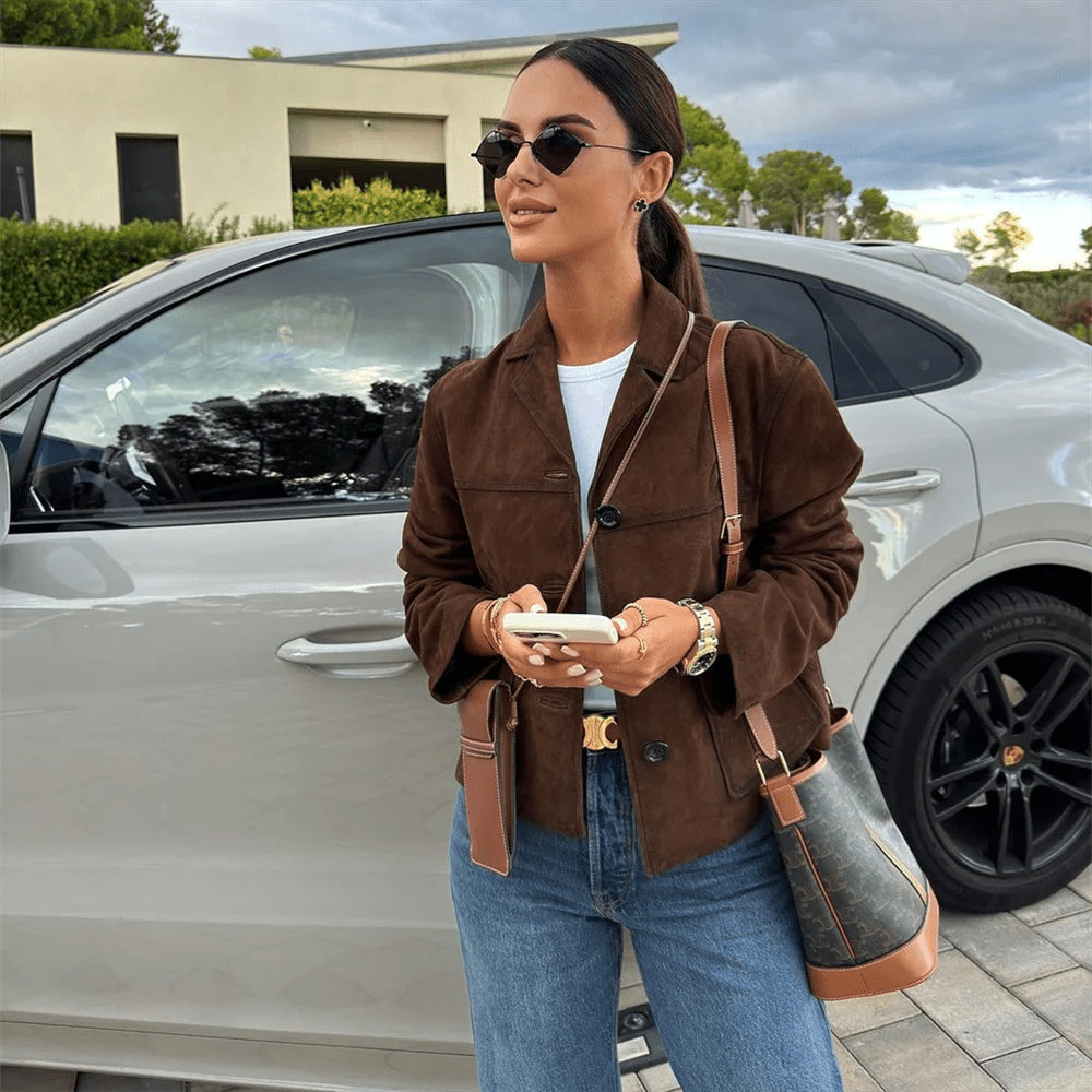 Amara Faux Suede Coat