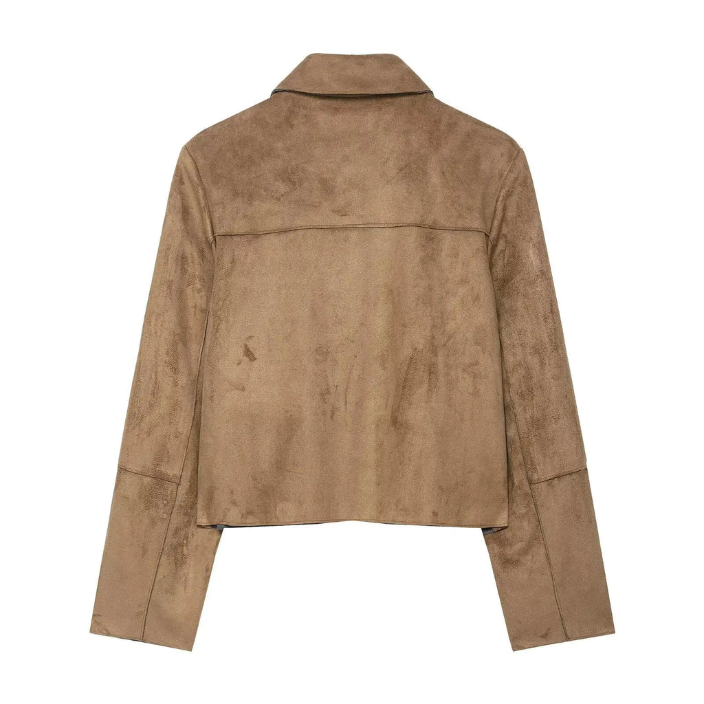 Elara Faux Suede Jacket