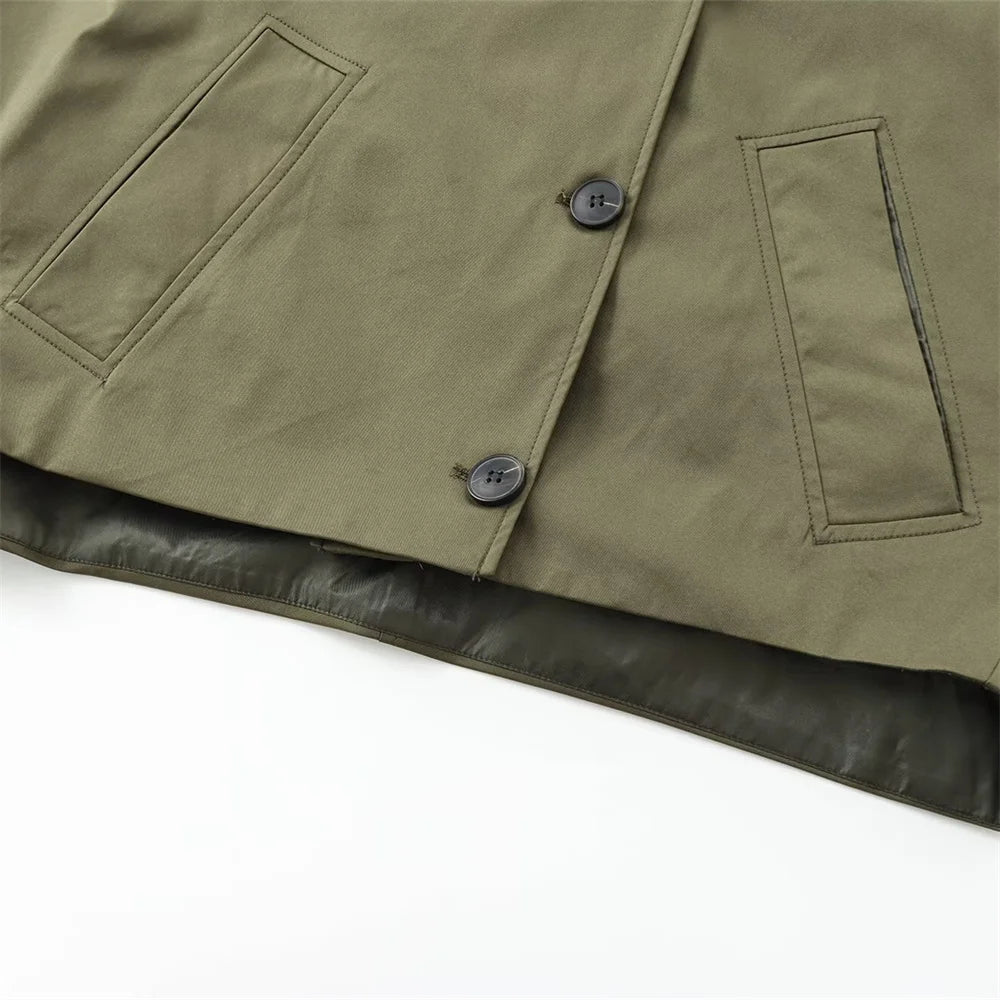 Julia Hooded Trench Coat