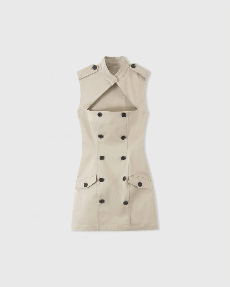 Anne Sleeveless Cutout Sheath Mini Dress