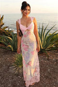 Ella Backless Floral Lace Dress