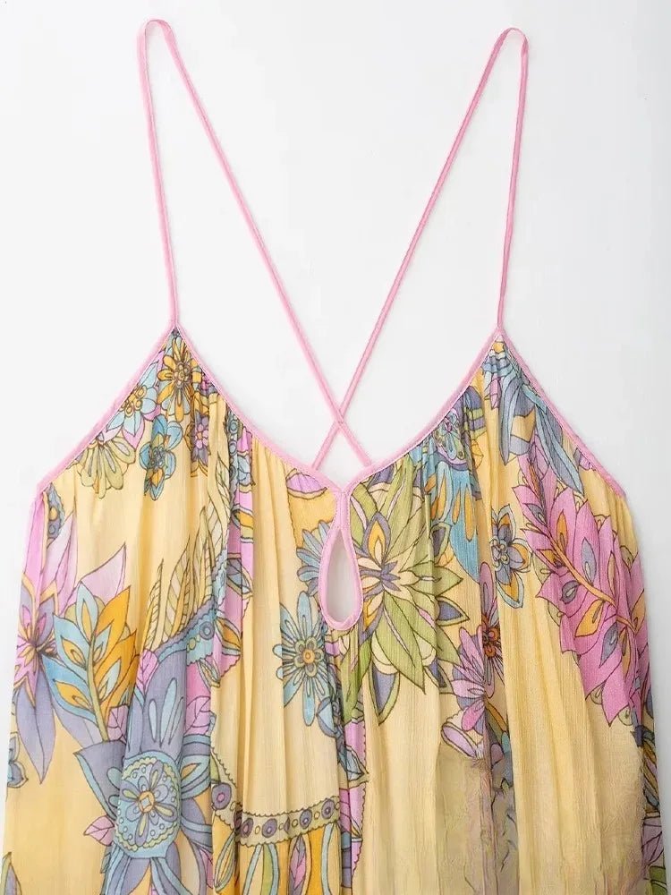 Bianca Floral Chiffon Cami Dress