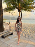 Bianca One-Shoulder Knitted Mini Dress