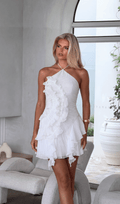 Aisende Ruffle Mini Dress