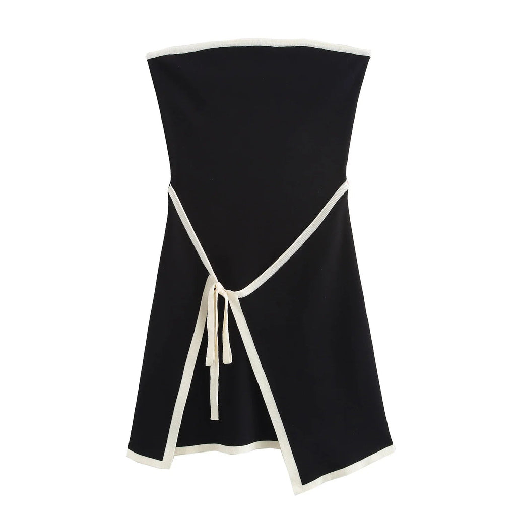 Ahana Backless Lace-Up Mini Dress