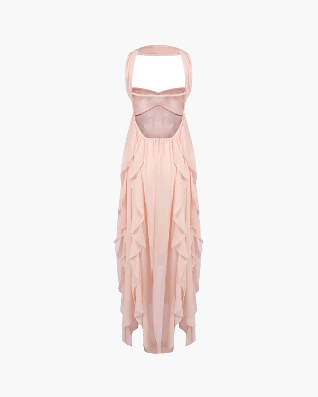 Harper Strapless Ruffled Maxi Dress