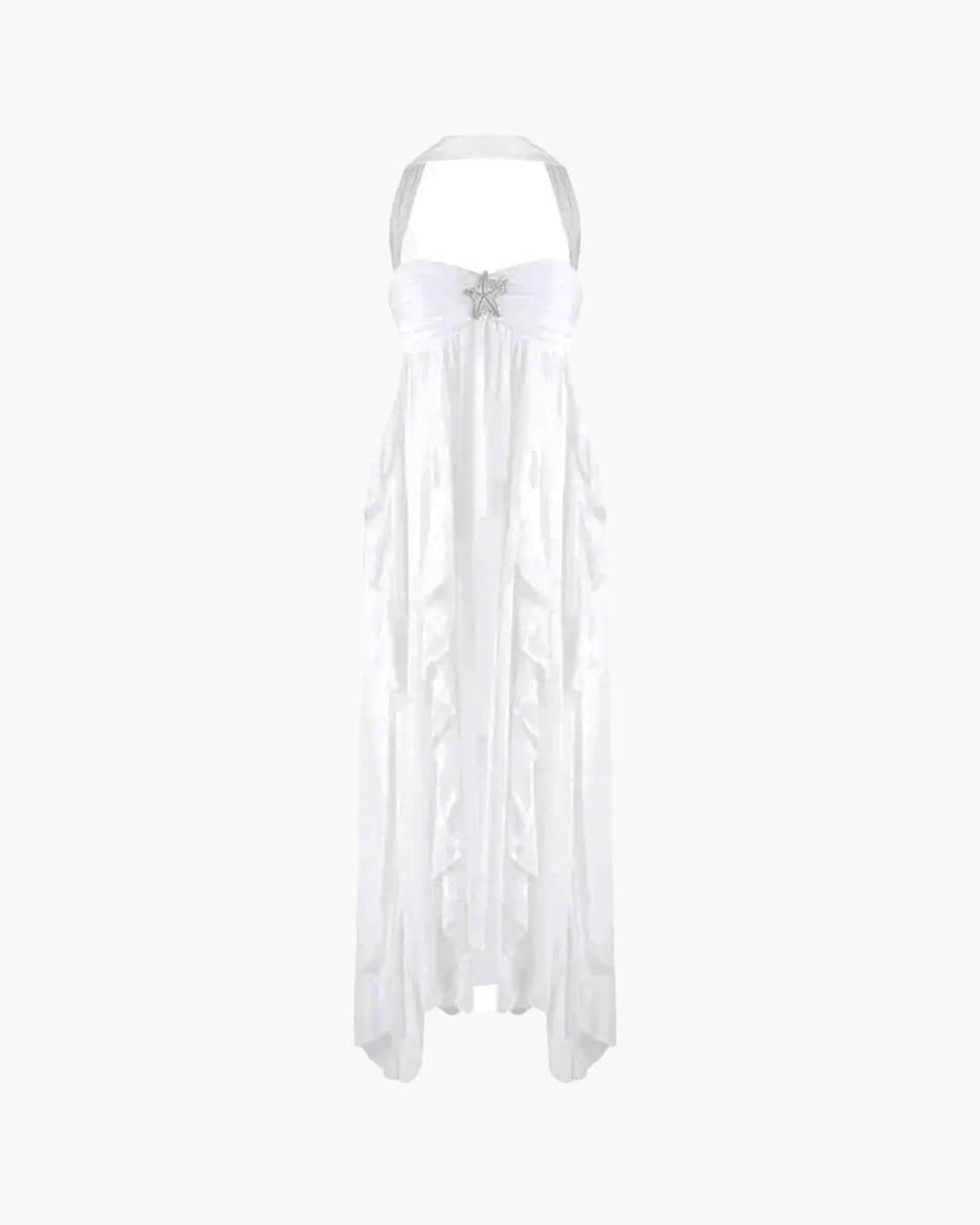 Harper Strapless Ruffled Maxi Dress