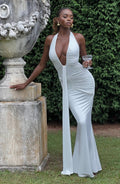 Sienna Halter Ruched Maxi Dress
