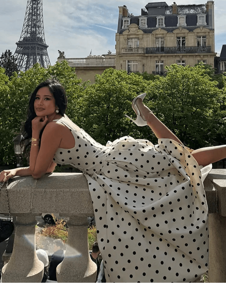 Jasmine Polka Dot Midi Dress