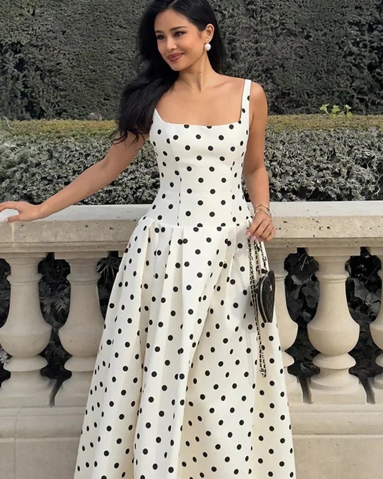 Jasmine Polka Dot Midi Dress