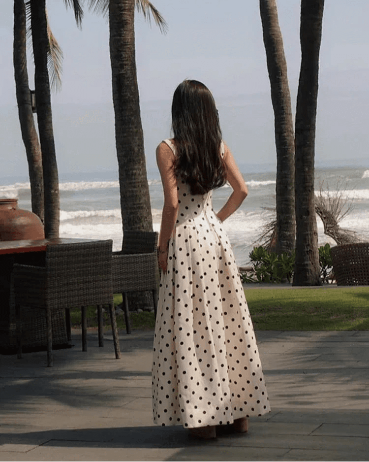 Jasmine Polka Dot Midi Dress