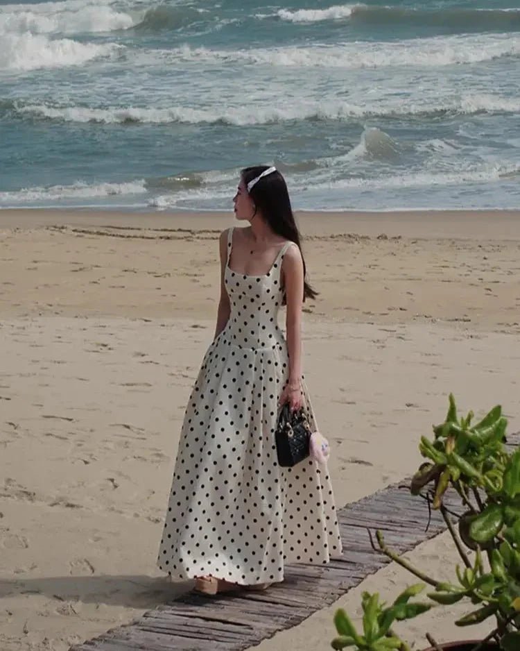 Jasmine Polka Dot Midi Dress