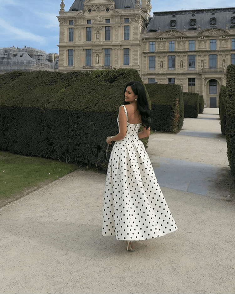 Jasmine Polka Dot Midi Dress