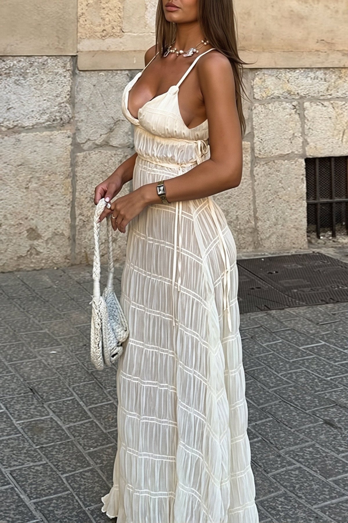 Olivia Ribbed Knit Maxi Dress