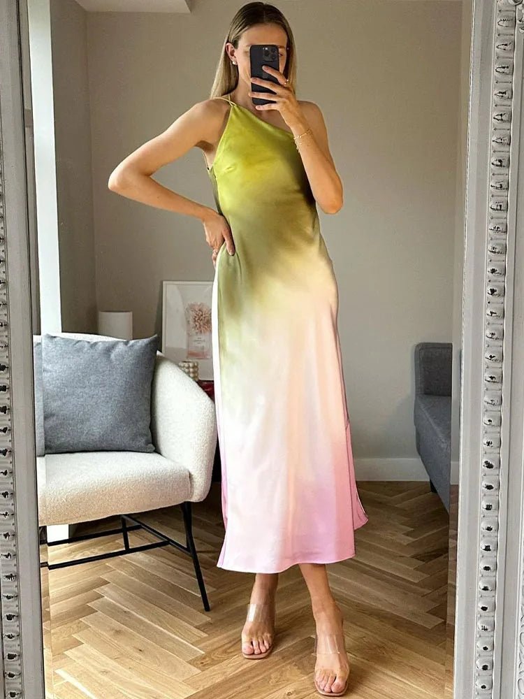 Helena Asymmetric Off-Shoulder Dress