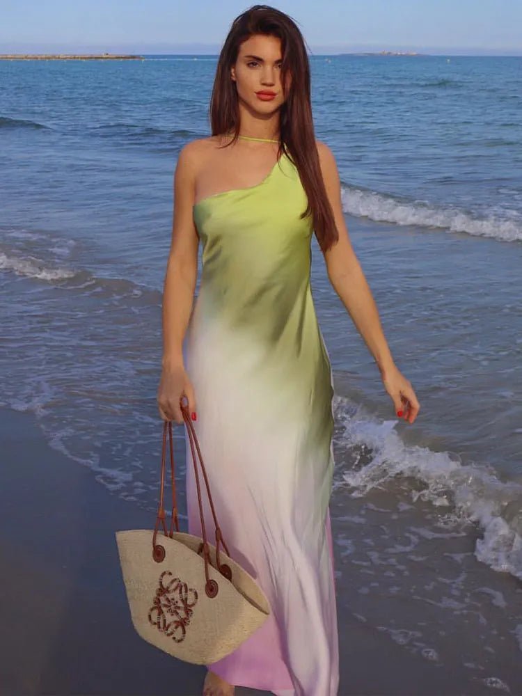 Helena Asymmetric Off-Shoulder Dress