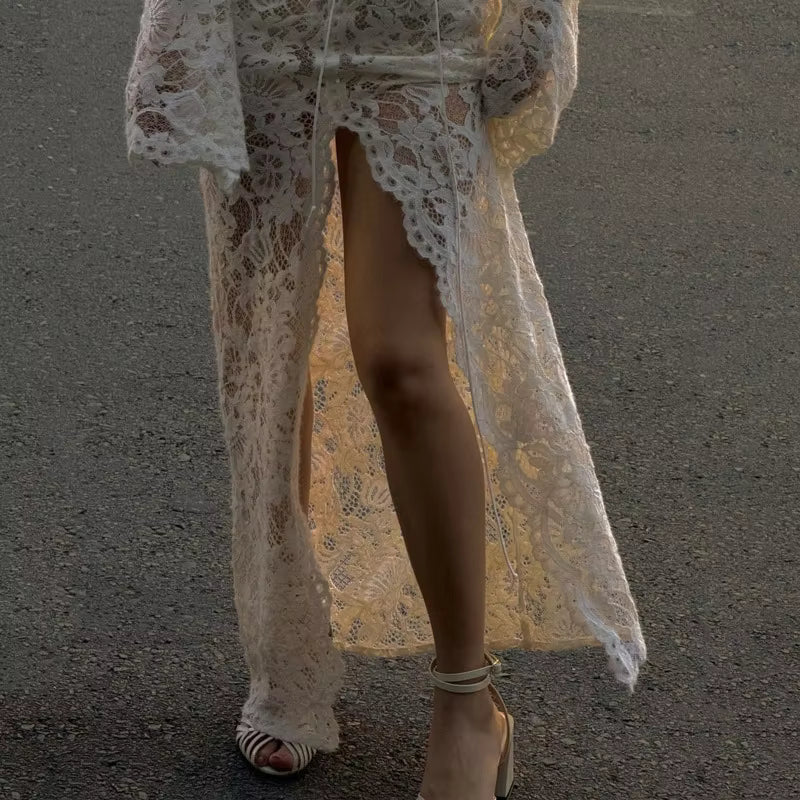 Rachel French Lace Tie Dress