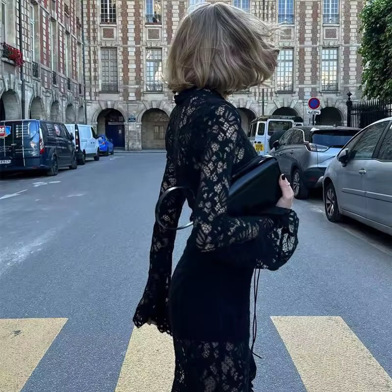 Rachel French Lace Tie Dress