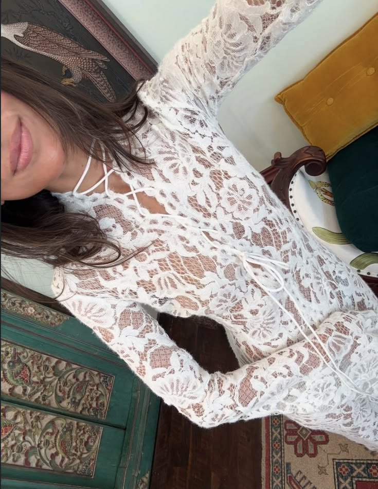 Rachel French Lace Tie Dress