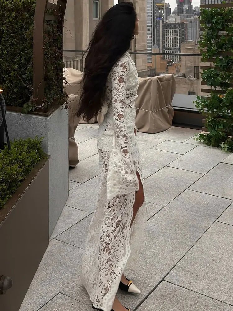 Rachel French Lace Tie Dress