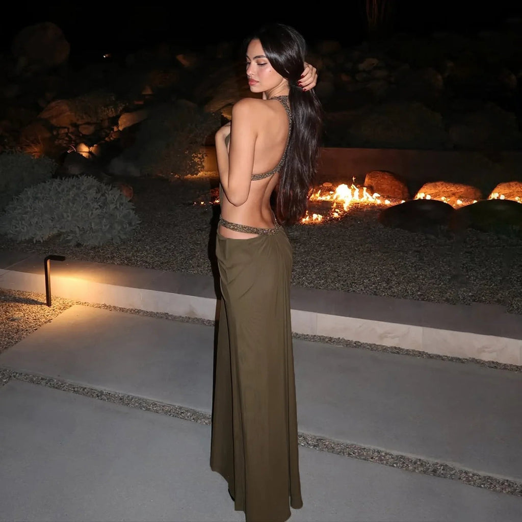 Mia Halter Maxi Dress
