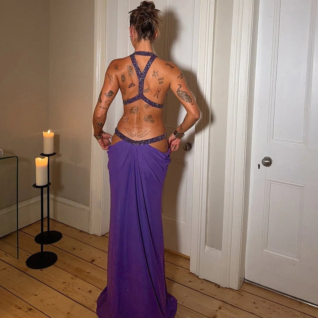 Mia Halter Maxi Dress