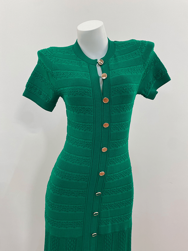 Celeste Ribbed Knit Midi Dress