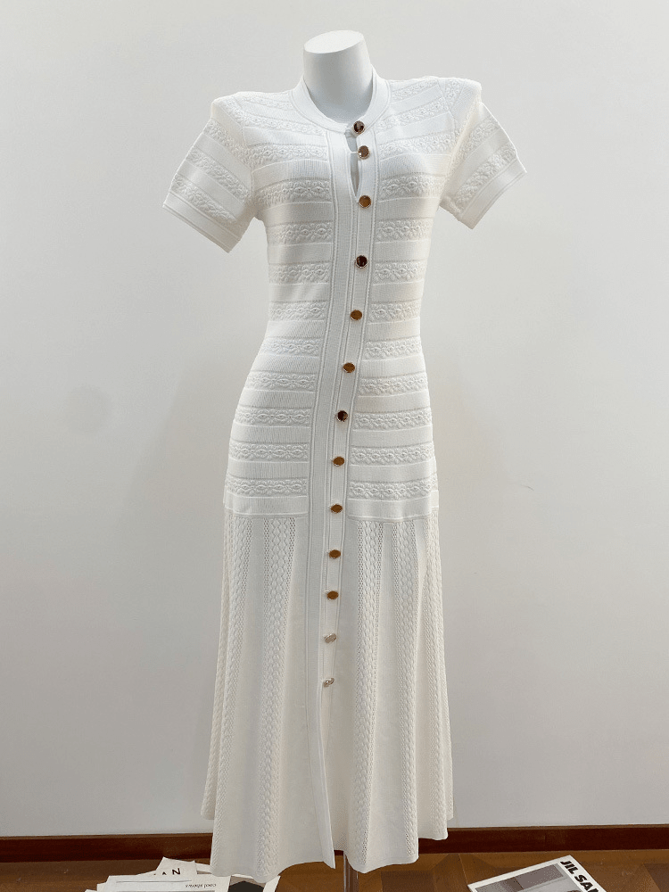 Celeste Ribbed Knit Midi Dress