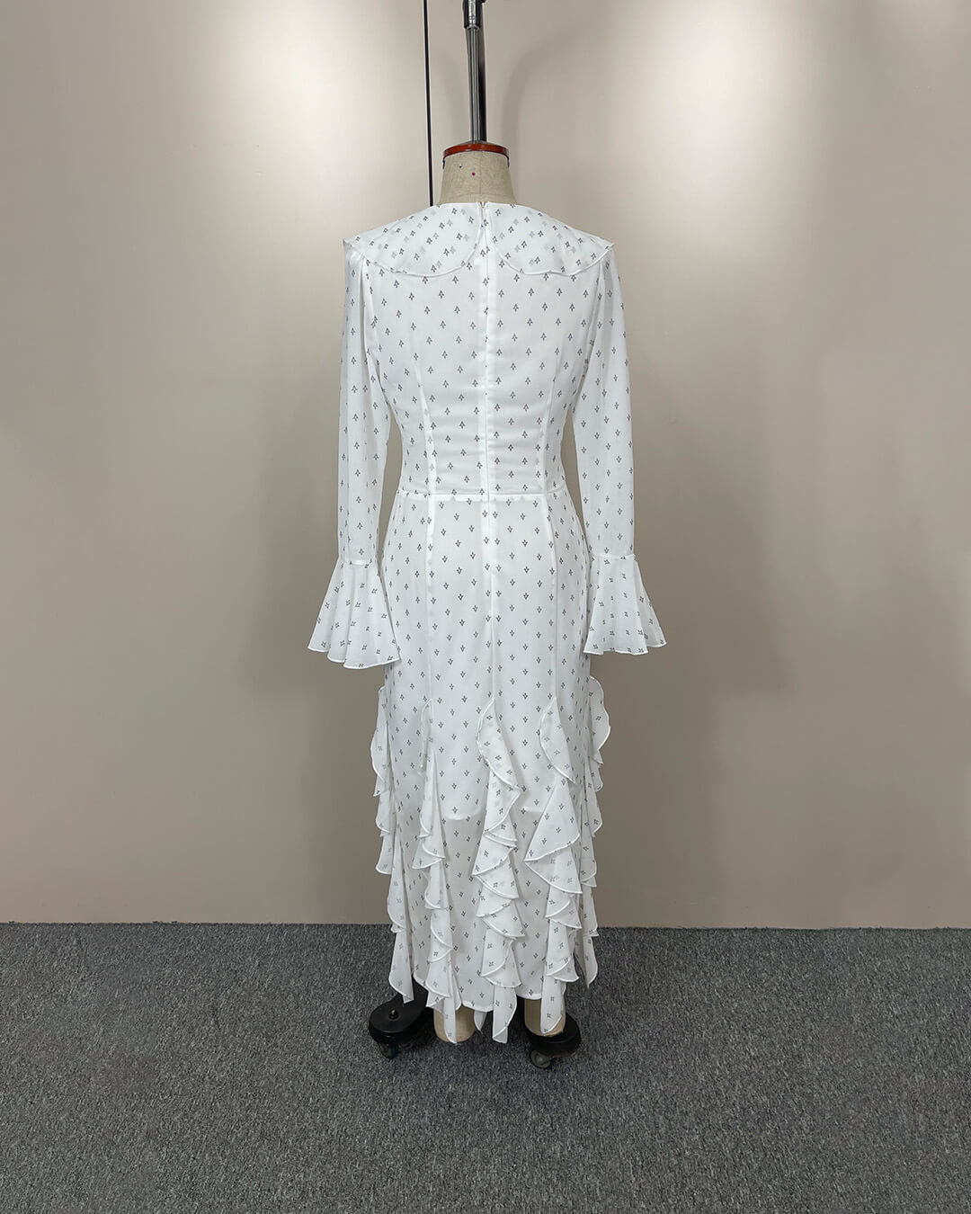 Jacinta Flared Sleeve Ruffle Maxi Dress