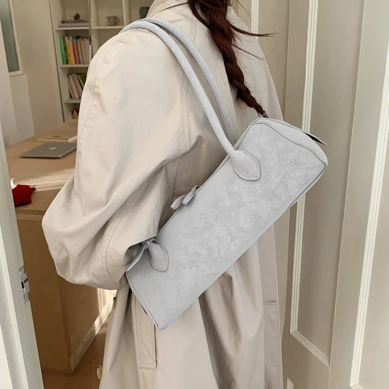 Adora Faux Suede Baguette Bag