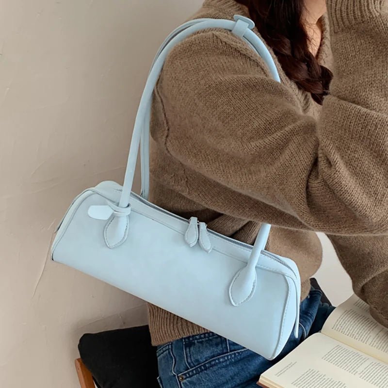 Adora Faux Suede Baguette Bag