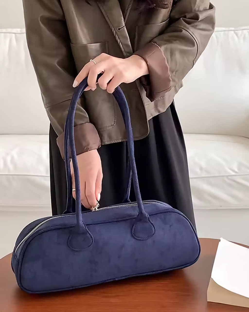 Aveline Vegan Suede Bag