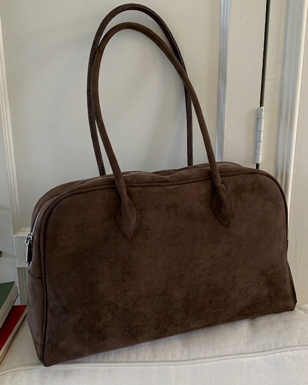 Beatrice Vintage Vegan Leather Laptop Tote