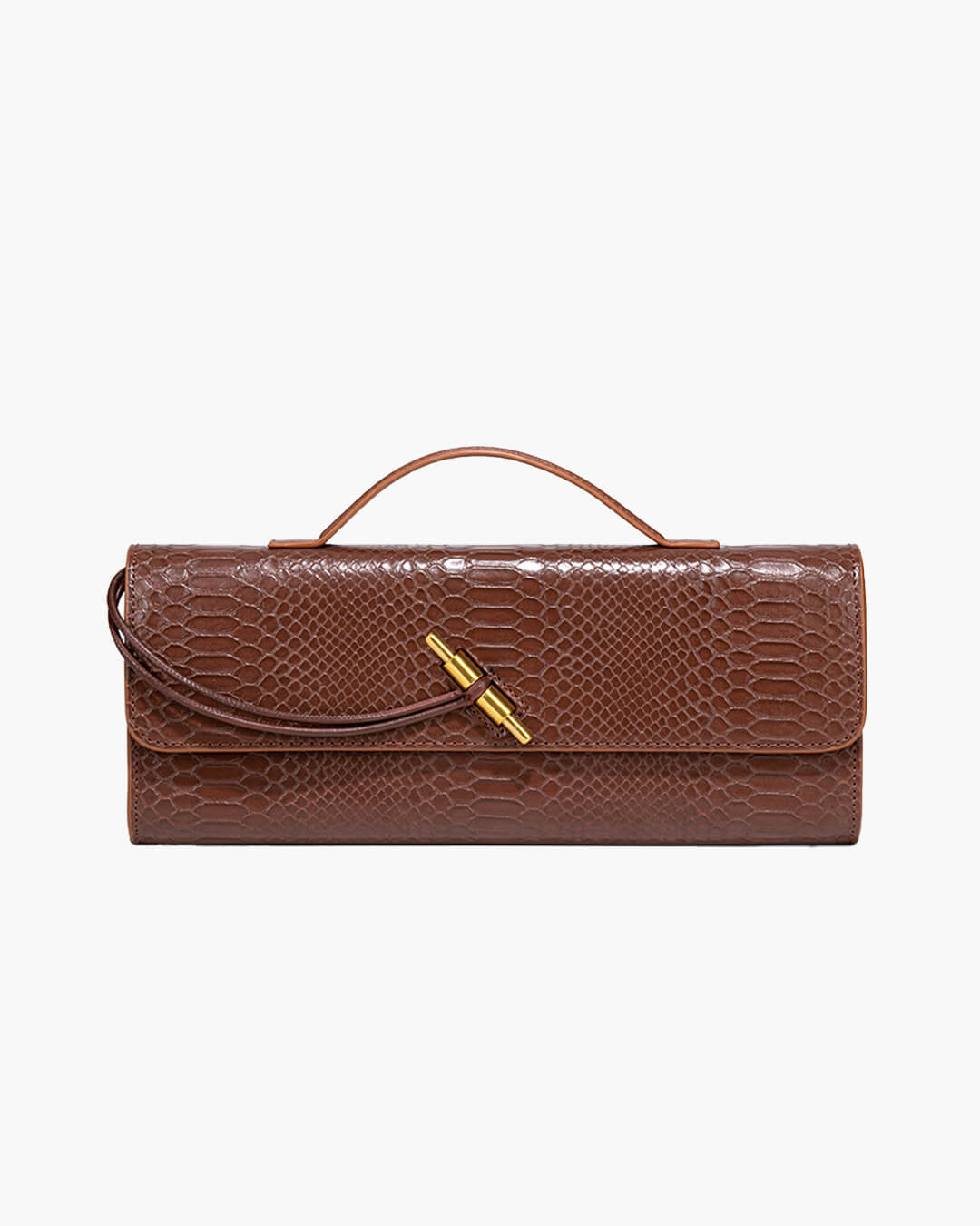 Bianca Croc-Embossed Vegan Leather Bag