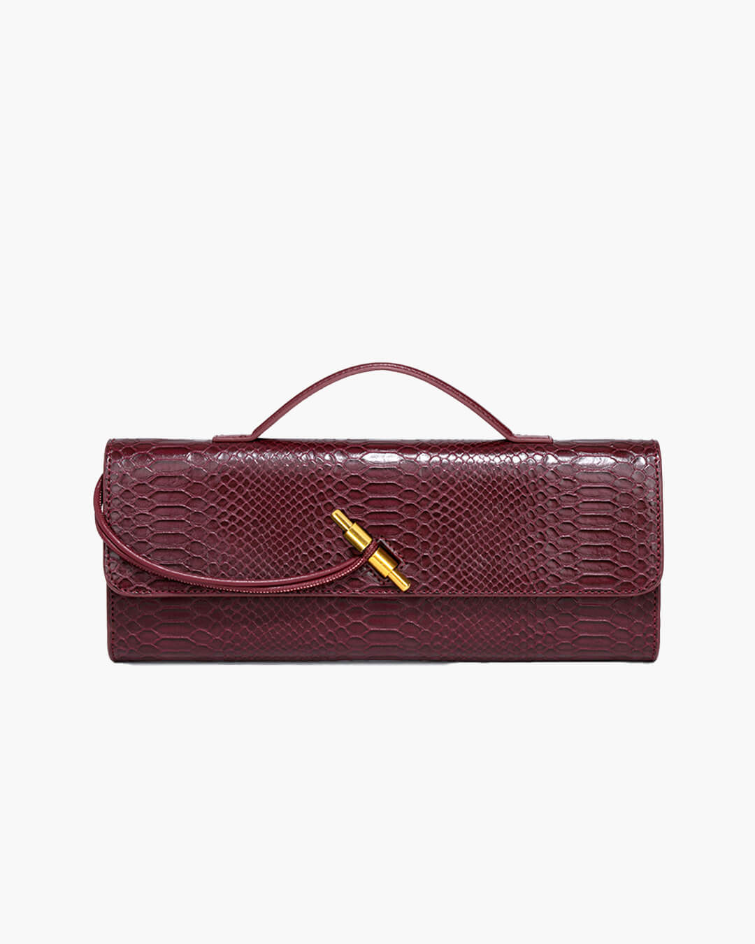 Bianca Croc-Embossed Vegan Leather Bag