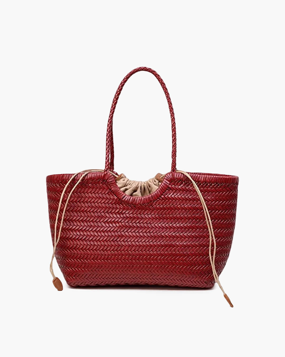 Bianca Handwoven Vegan Leather Tote Bag