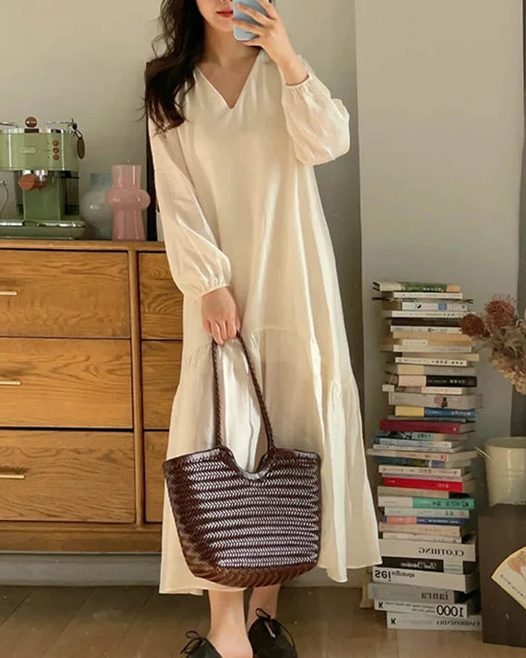 Bianca Handwoven Vegan Leather Tote Bag