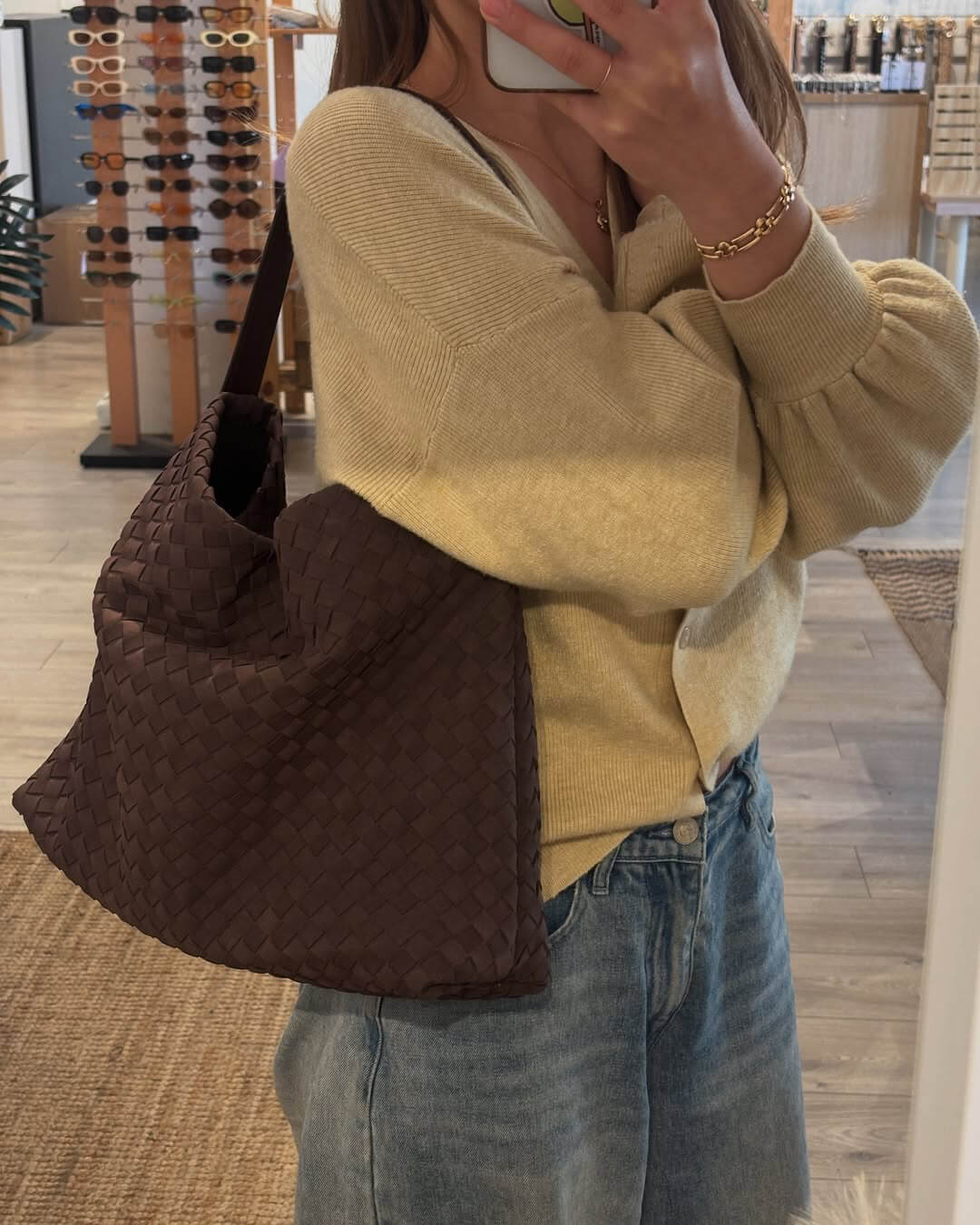 Marceline Faux Suede Tote Bag