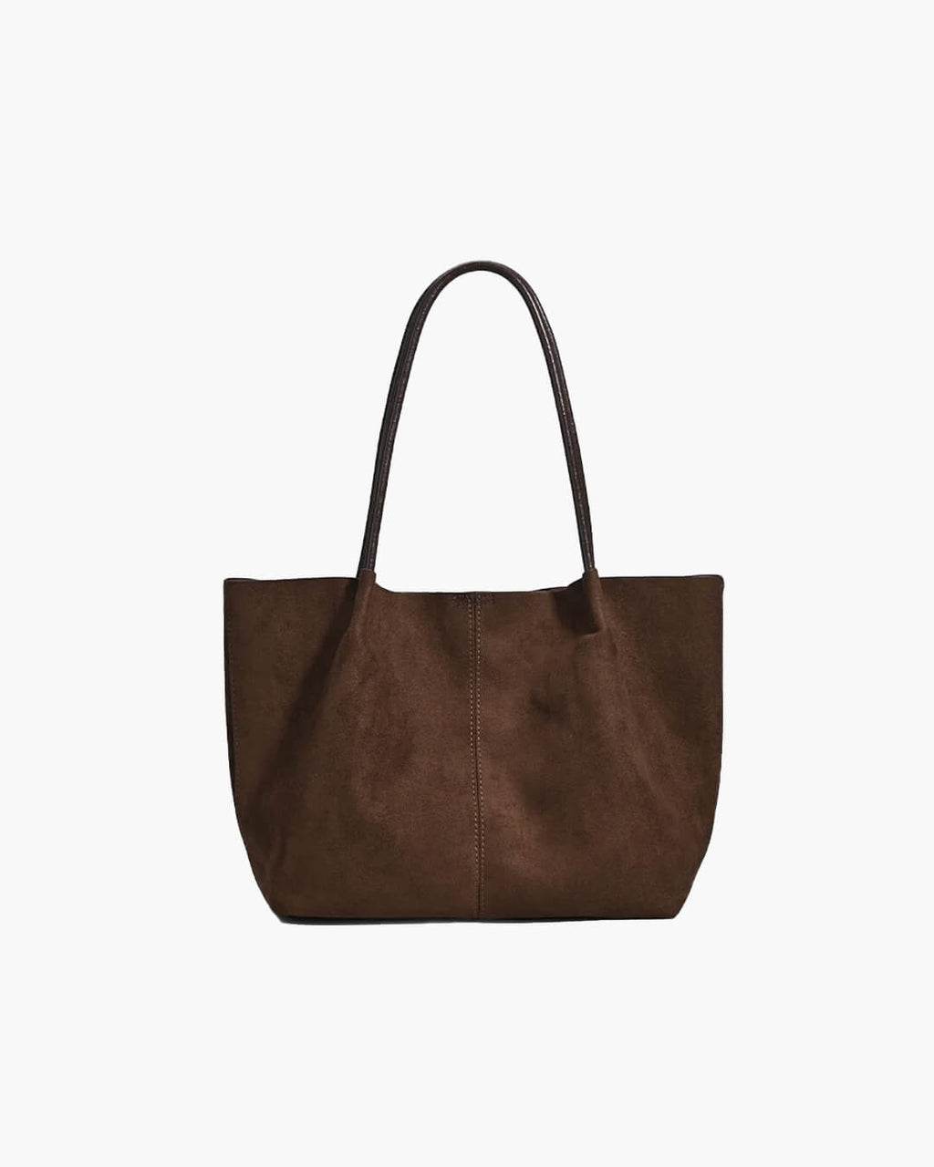 Cheska Faux Suede Tote Bag with Pouch