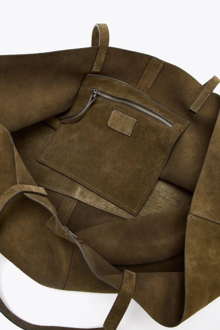 Cynthia Large Faux Suede Tote Bag