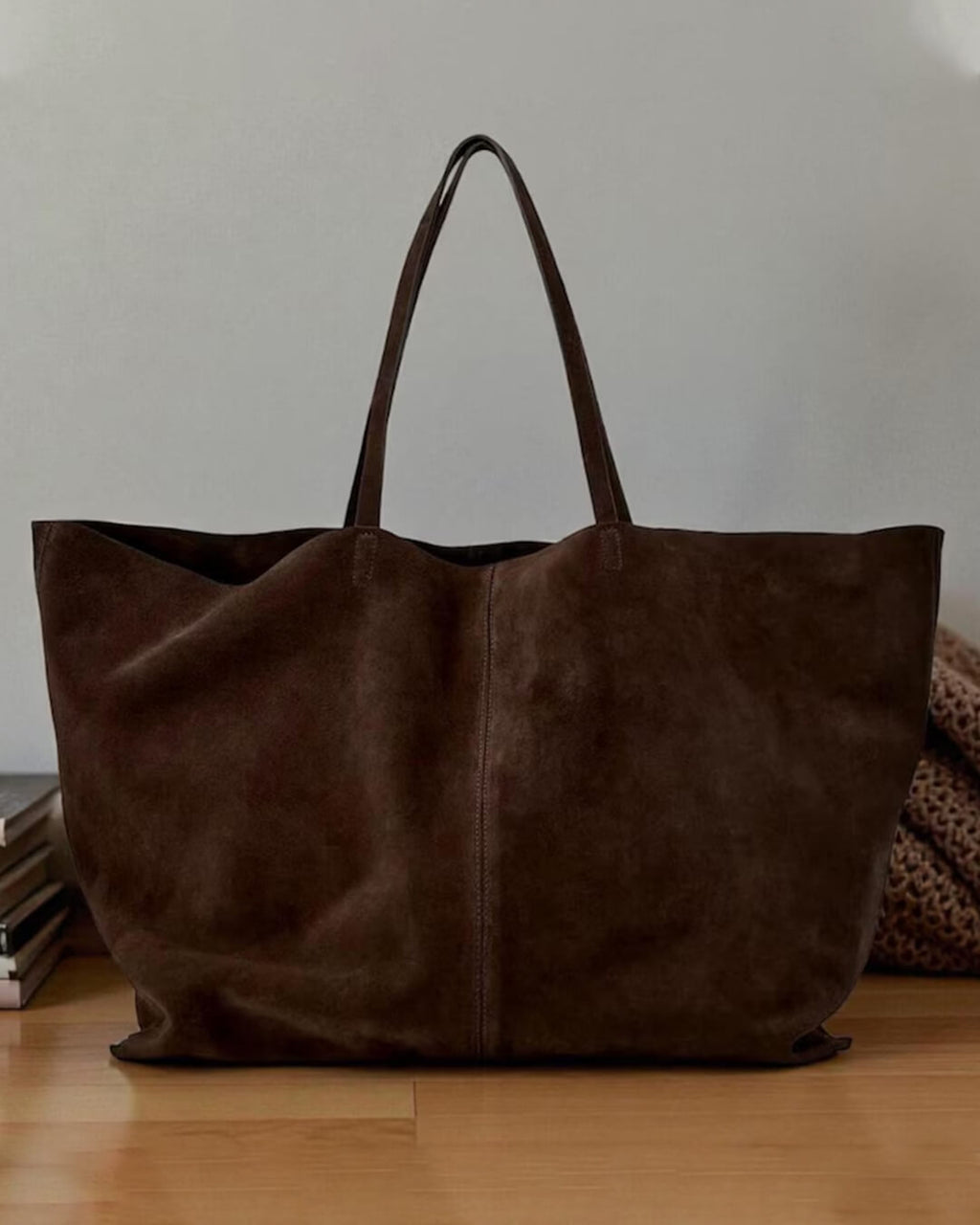 Cynthia Large Faux Suede Tote Bag