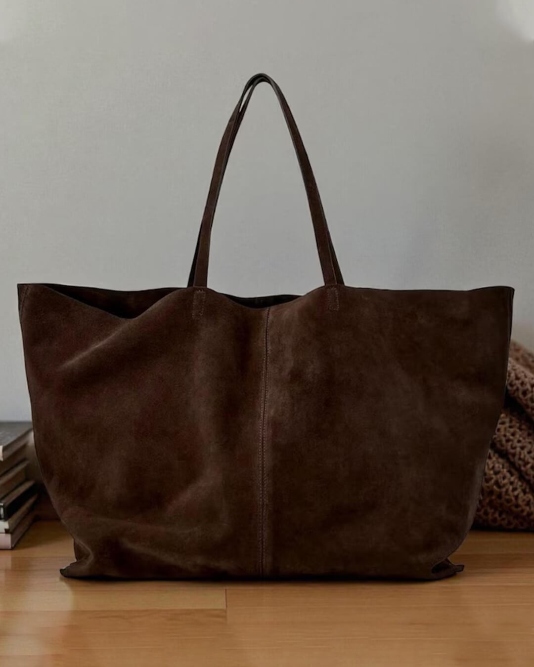 Cynthia Large Faux Suede Tote Bag